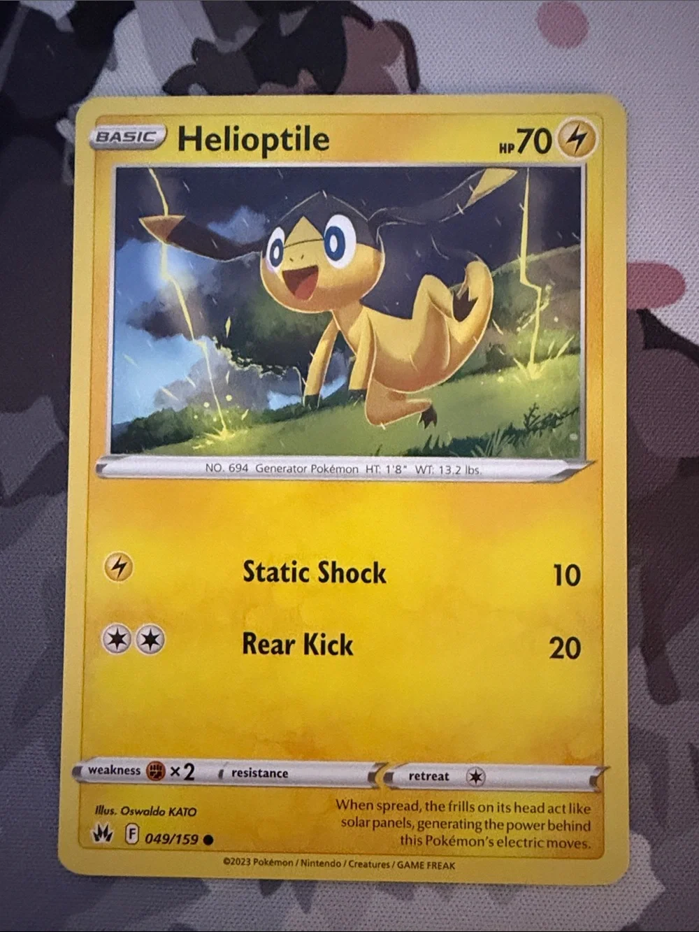 Helioptile & Heliolisk Evolution Lot | 4 Pokémon Cards | ✨5/$25✨